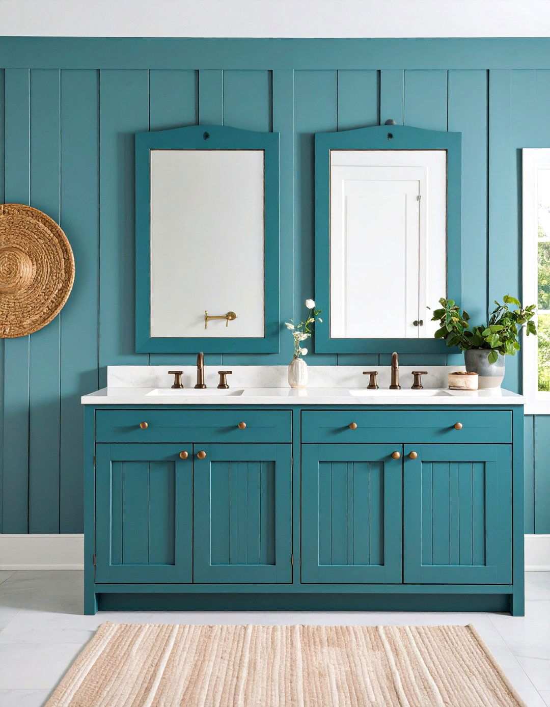 Beadboard Vanity Door Detailing - 20 Beadboard Bathroom Ideas