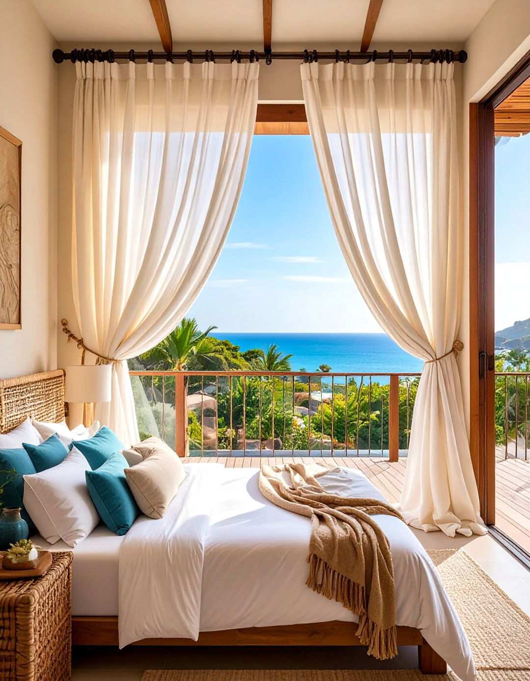 Bedroom Balcony Privacy Curtain Cocoon - 20 Bedroom Balcony Ideas