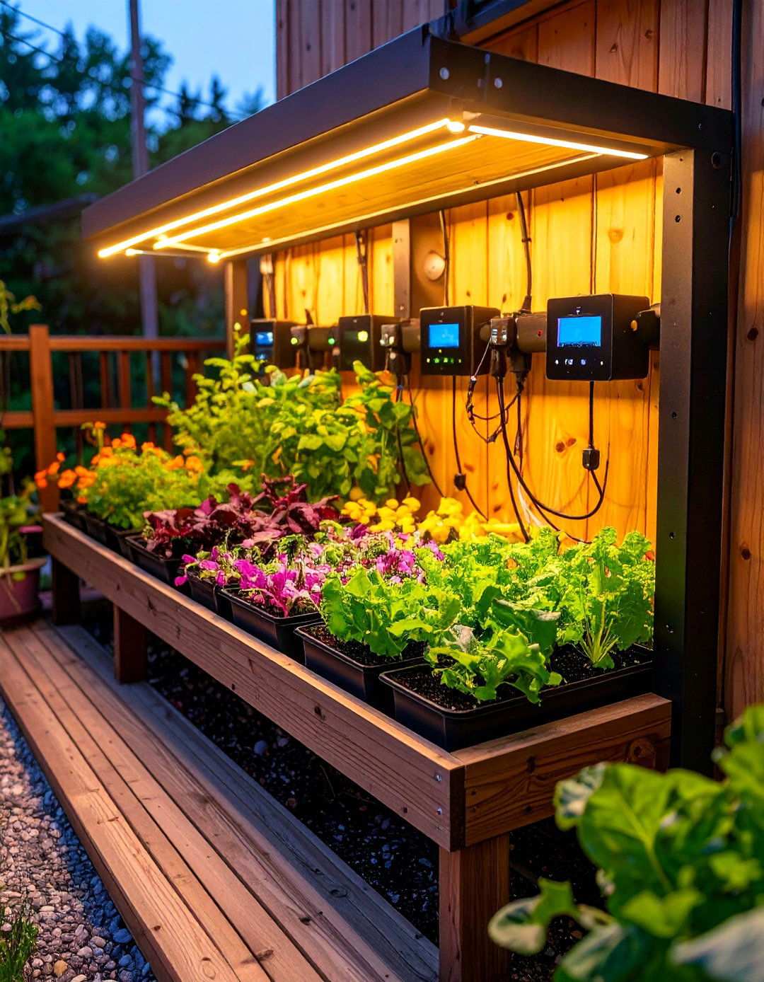 Bedroom Balcony Smart Irrigation and Grow Lights - 20 Bedroom Balcony Ideas