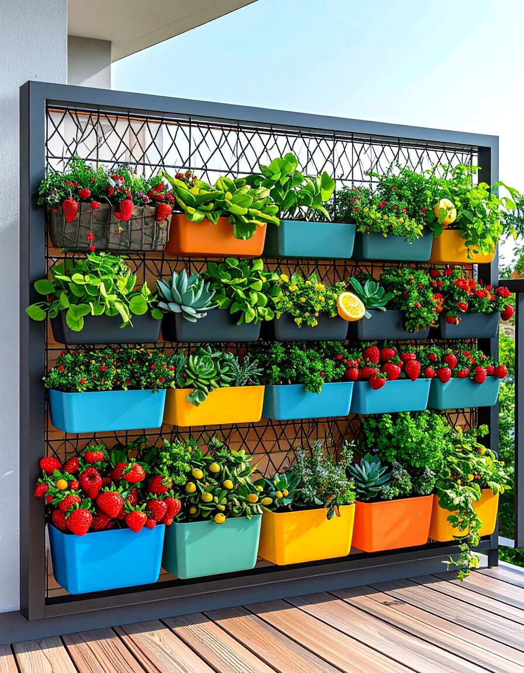 Bedroom Balcony Vertical Garden Wall - 20 Bedroom Balcony Ideas