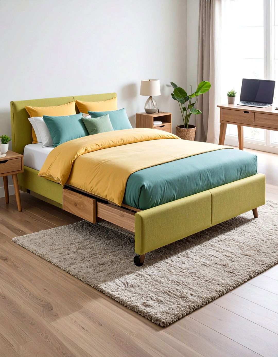 Bedroom Office Convertible Guest Bed - 20 Bedroom Office Ideas