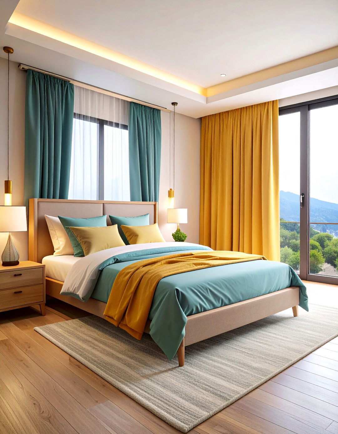 Bedroom Office Curtain Divider Zoning - 20 Bedroom Office Ideas