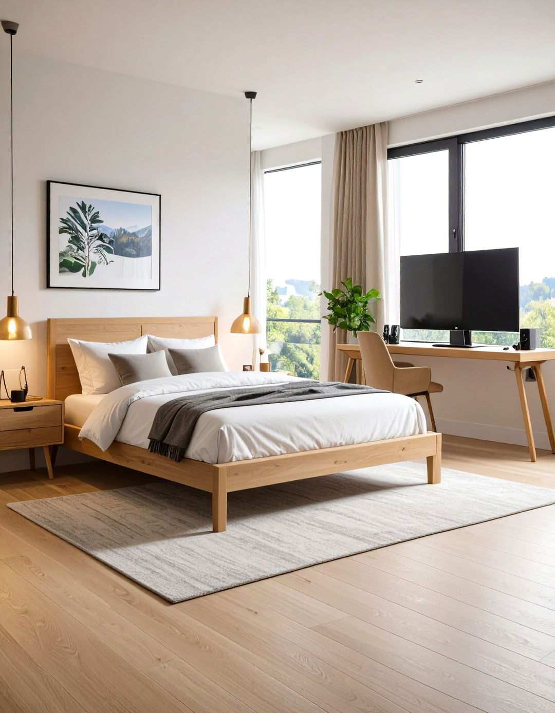 Bedroom Office Hidden Mini PC Solution - 20 Bedroom Office Ideas