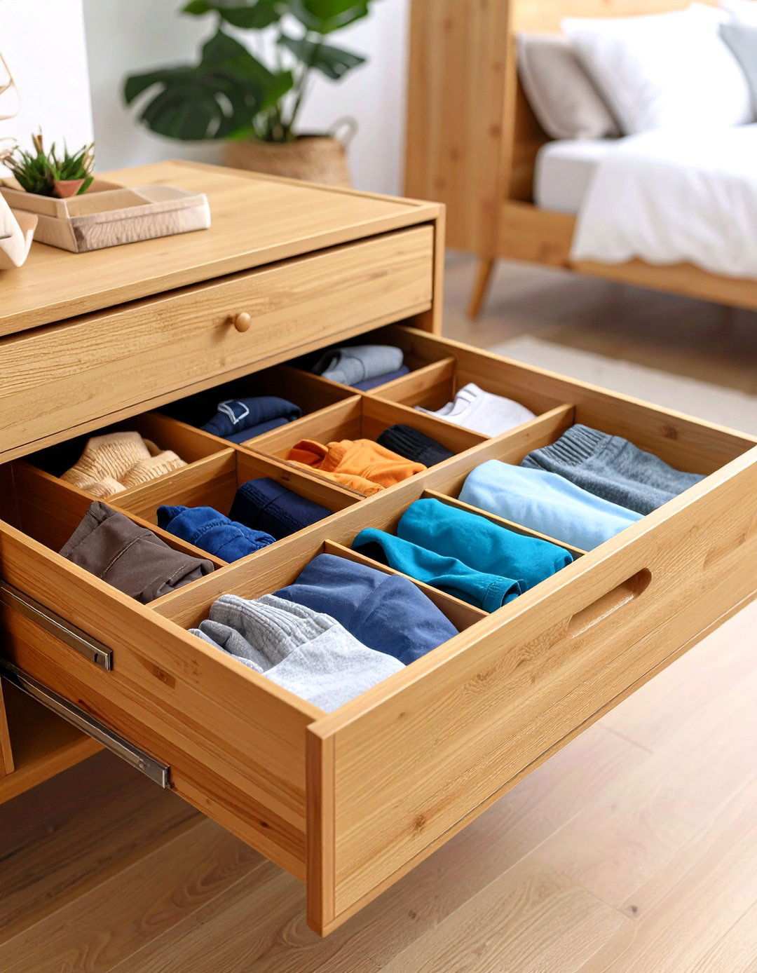 Bedroom Storage Adjustable Drawer Dividers - 20 Bedroom Storage Ideas