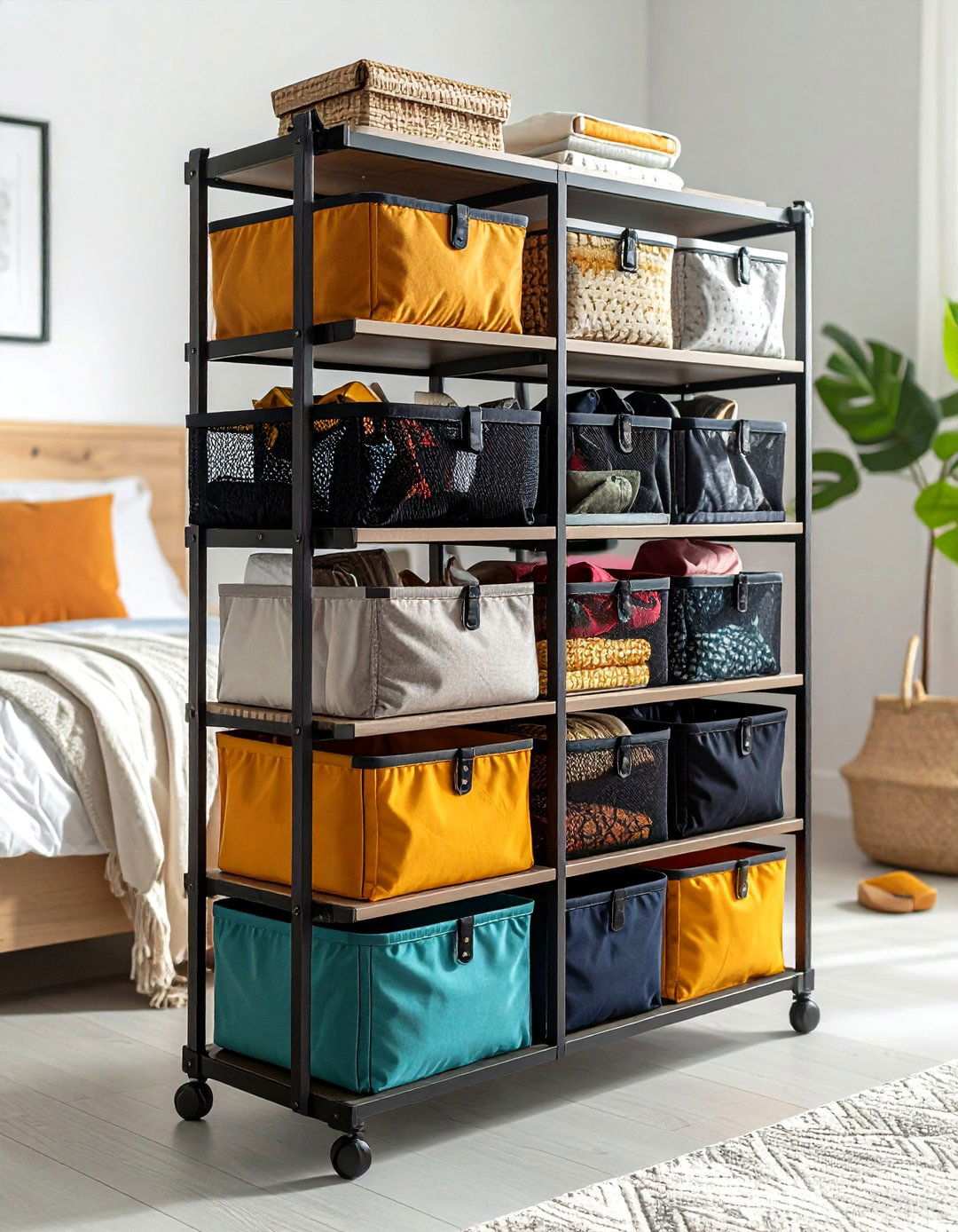 Bedroom Storage Over the Door Pocket Organizer - 20 Bedroom Storage Ideas