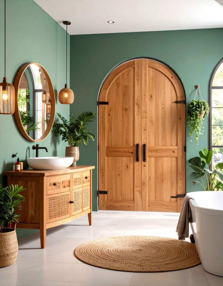 Bi Fold Bathroom Door for Ultra Tight Corners - 20 Bathroom Door Ideas