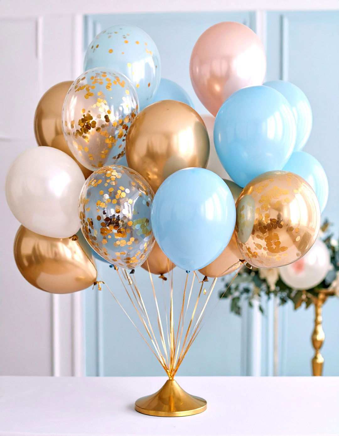 Birthday Decoration Confetti Balloon Arrangements - 20 Birthday Decoration Ideas