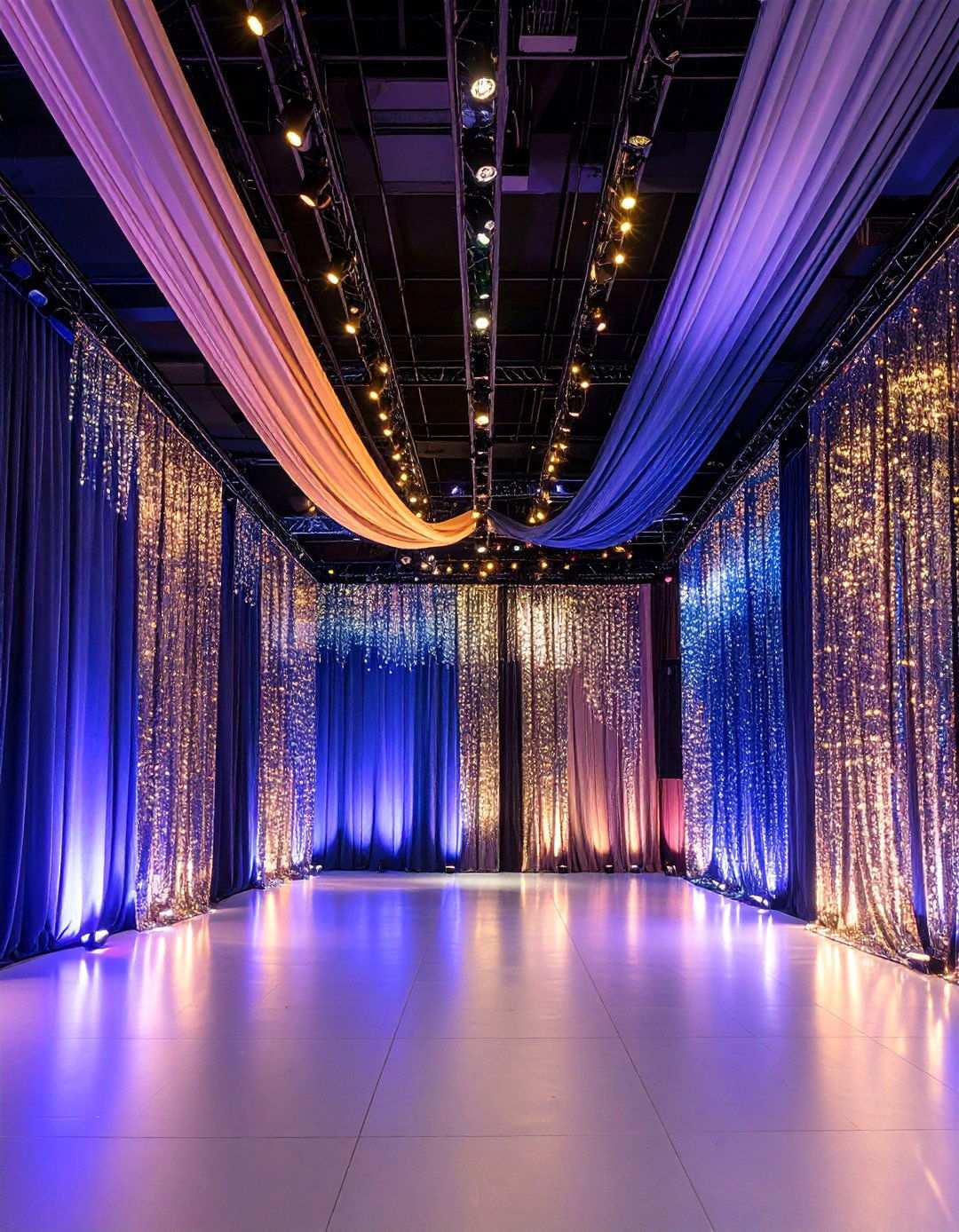 Birthday Decoration Fabric Draping Installations - 20 Birthday Decoration Ideas