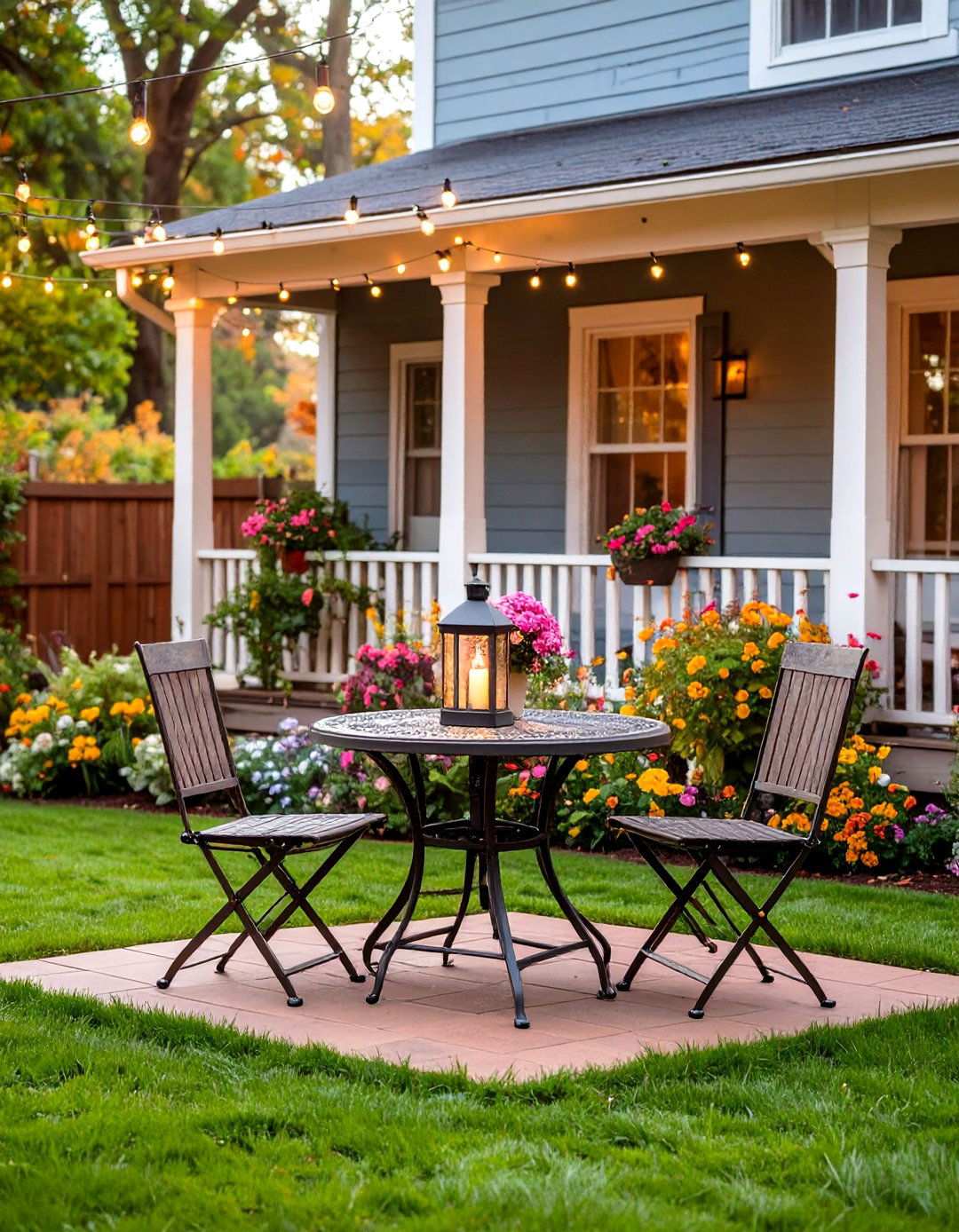 Bistro Style Back Porch - 20 Back Porch Ideas