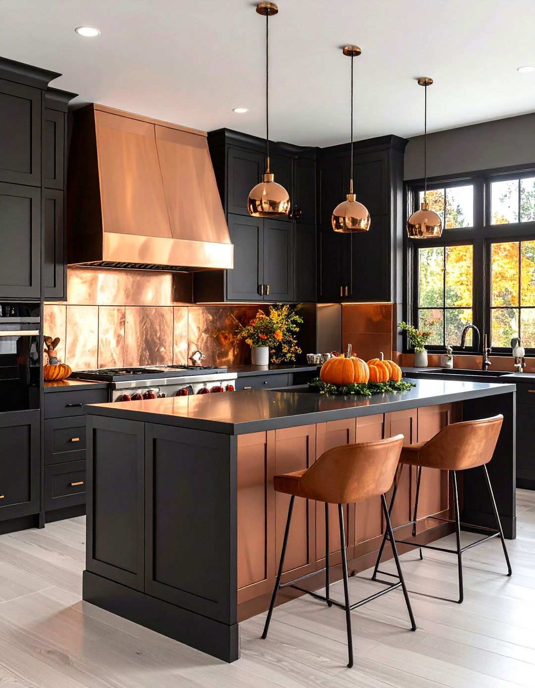 Black and Copper Kitchen Seasonal Decoration Flexibility - 20 black and copper kitchen ideas