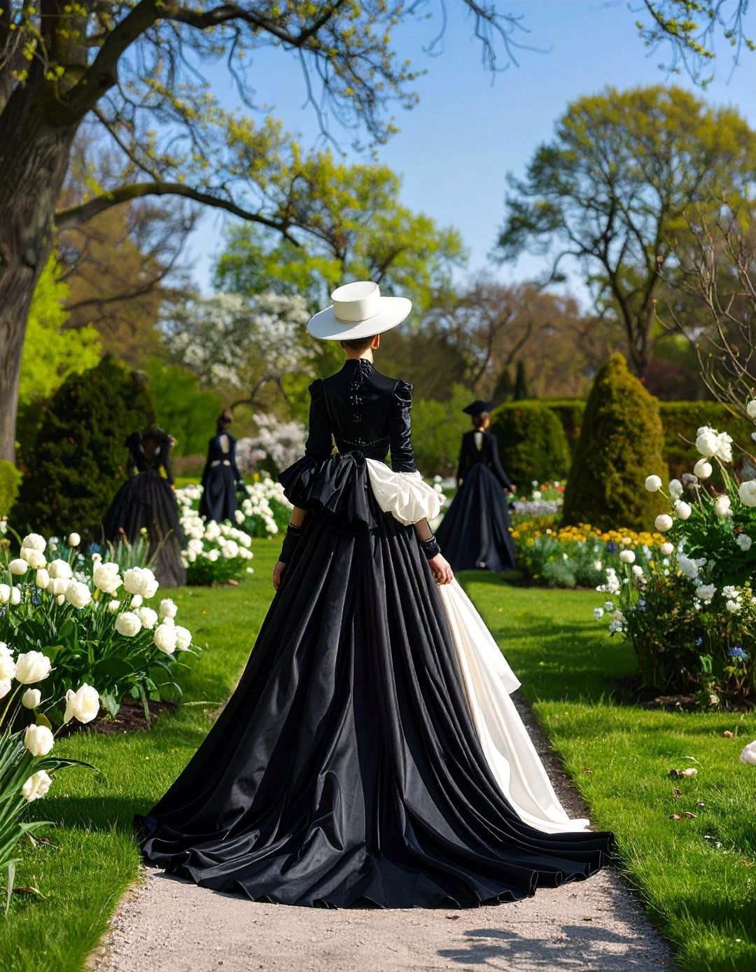 Black and White Wedding Bridesmaid Style Mismatched Noir - 20 Black and White Wedding Ideas