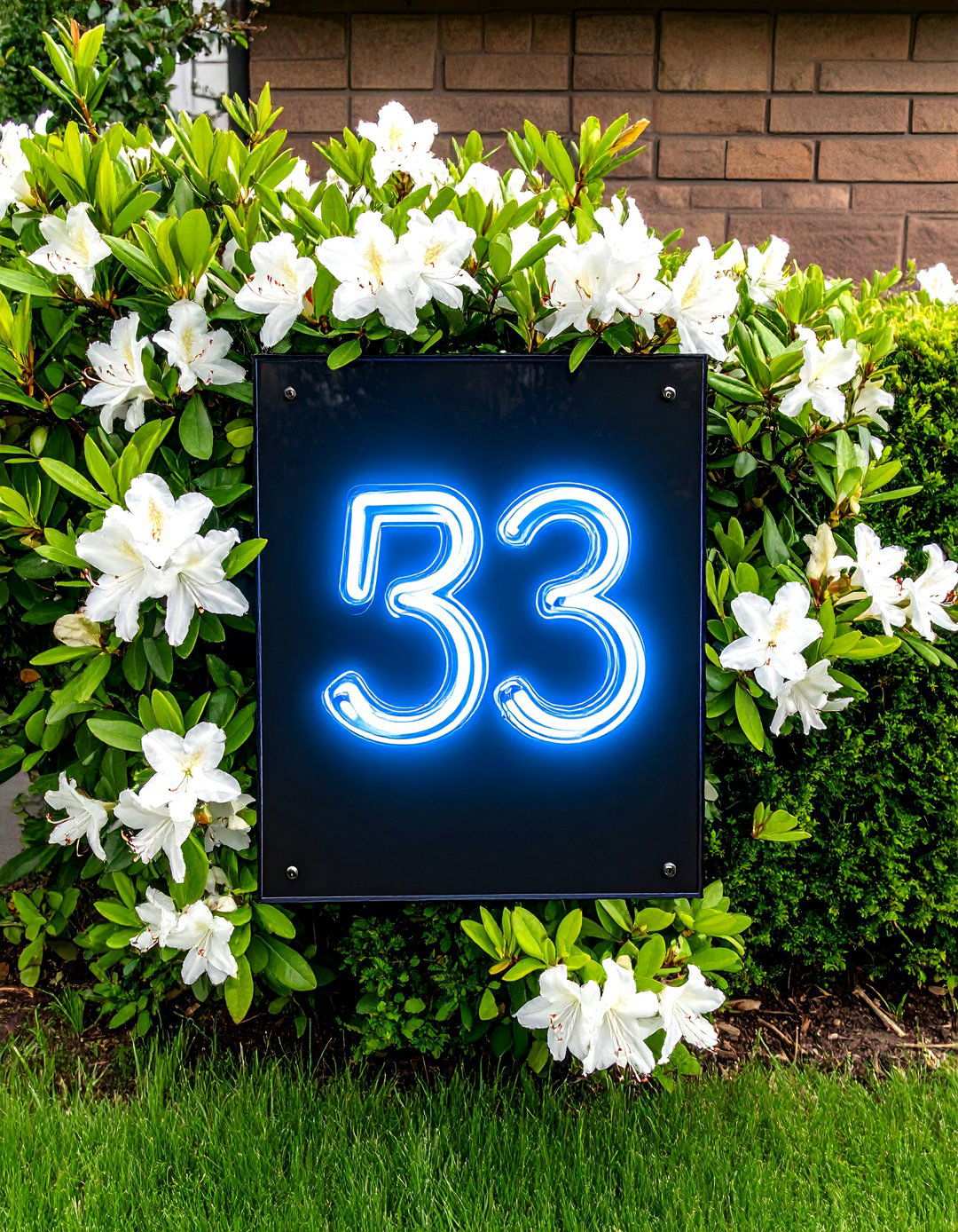 Black and White Wedding Signage in Neon Glow - 20 Black and White Wedding Ideas