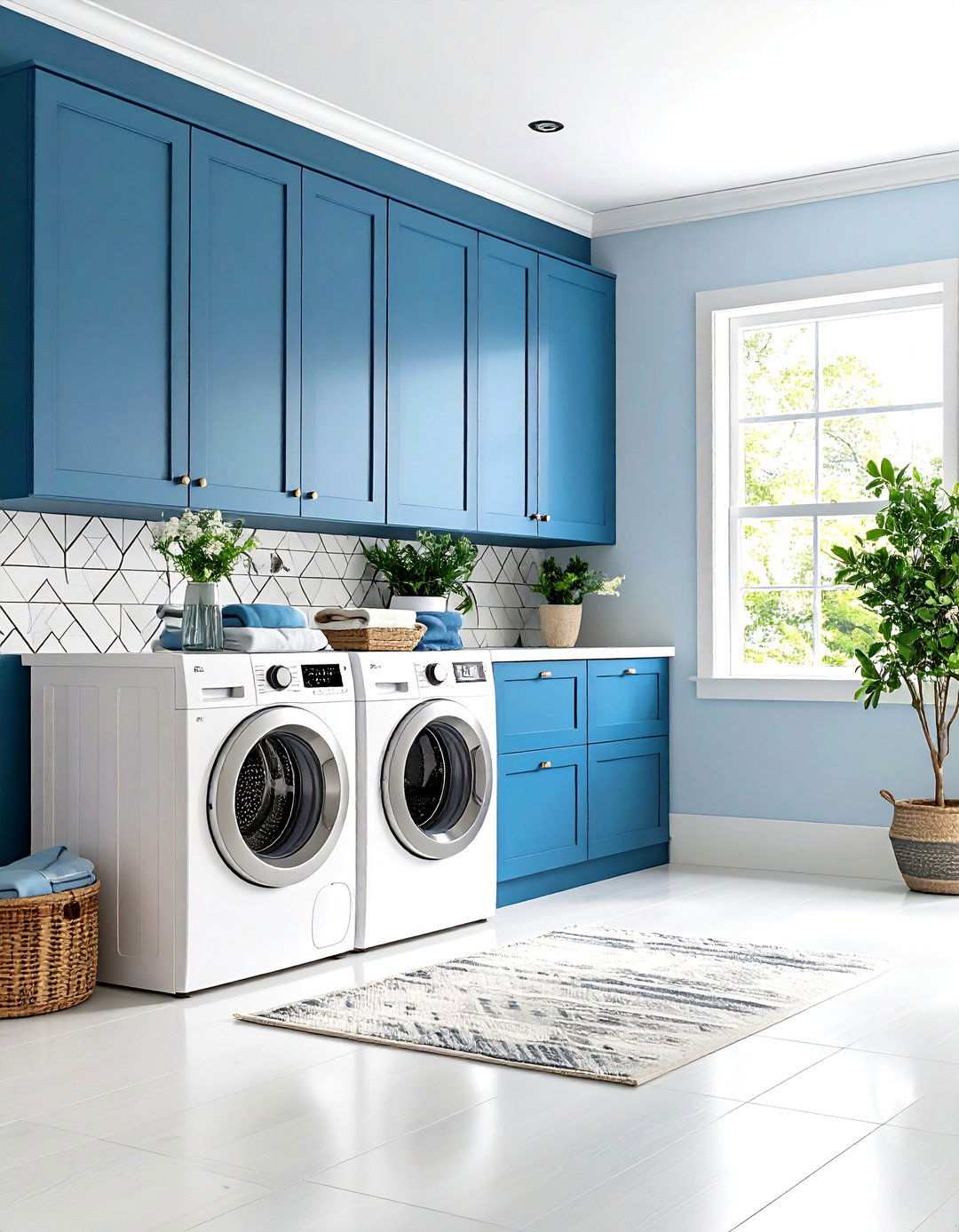 Black Laundry Room Accent Walls and Patterns - 20 black laundry room ideas