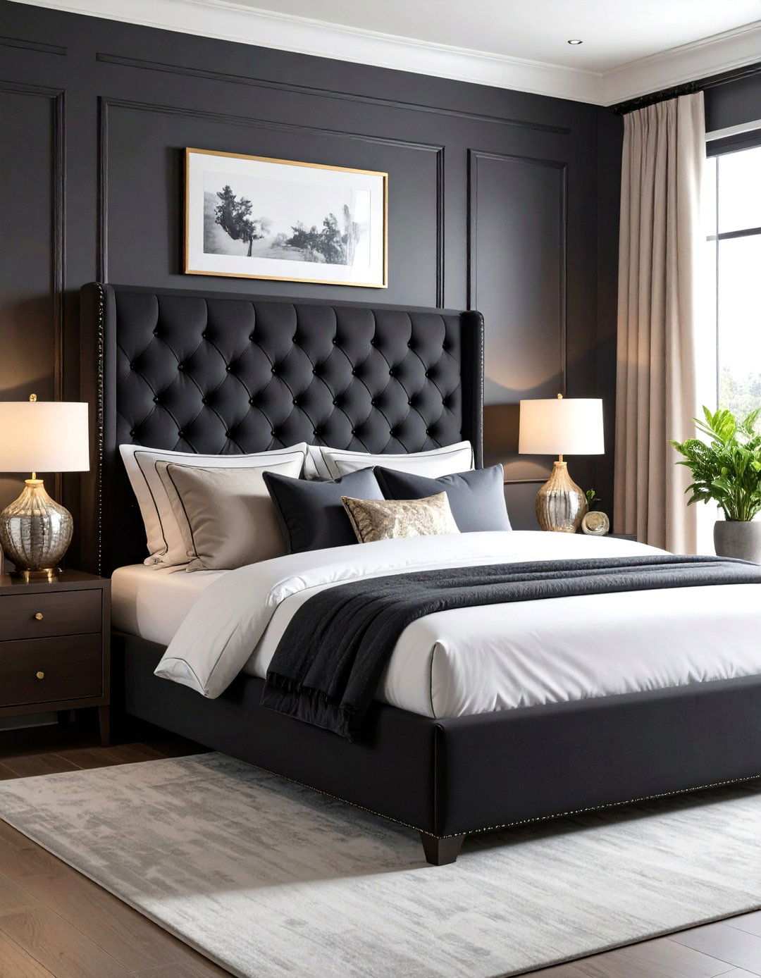 Black Upholstered Headboard Comfort Luxury - 20 Black Headboard Bedroom Ideas