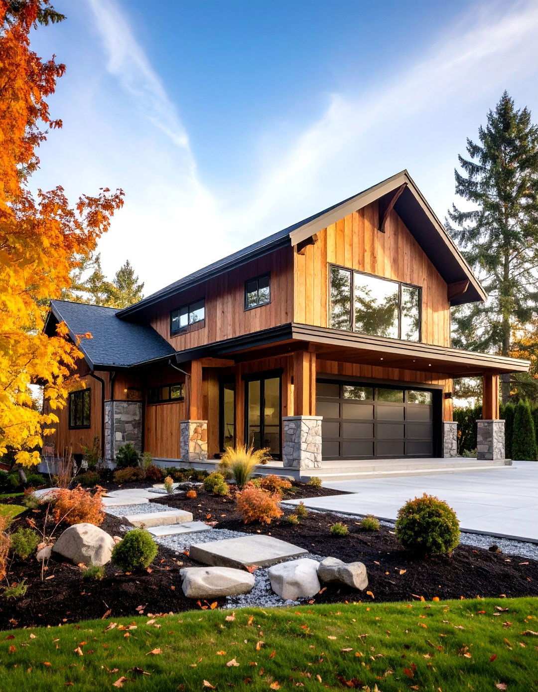 Board Formed Concrete Barn House Base - 20 Barn House Exterior Ideas