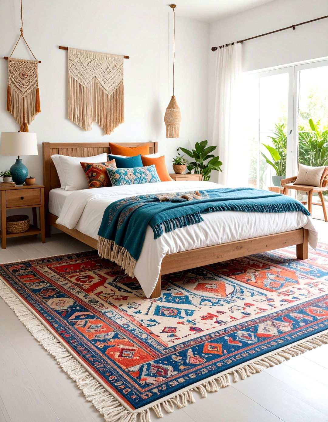 Bohemian Bedroom Rug Expression - 20 bedroom rug ideas