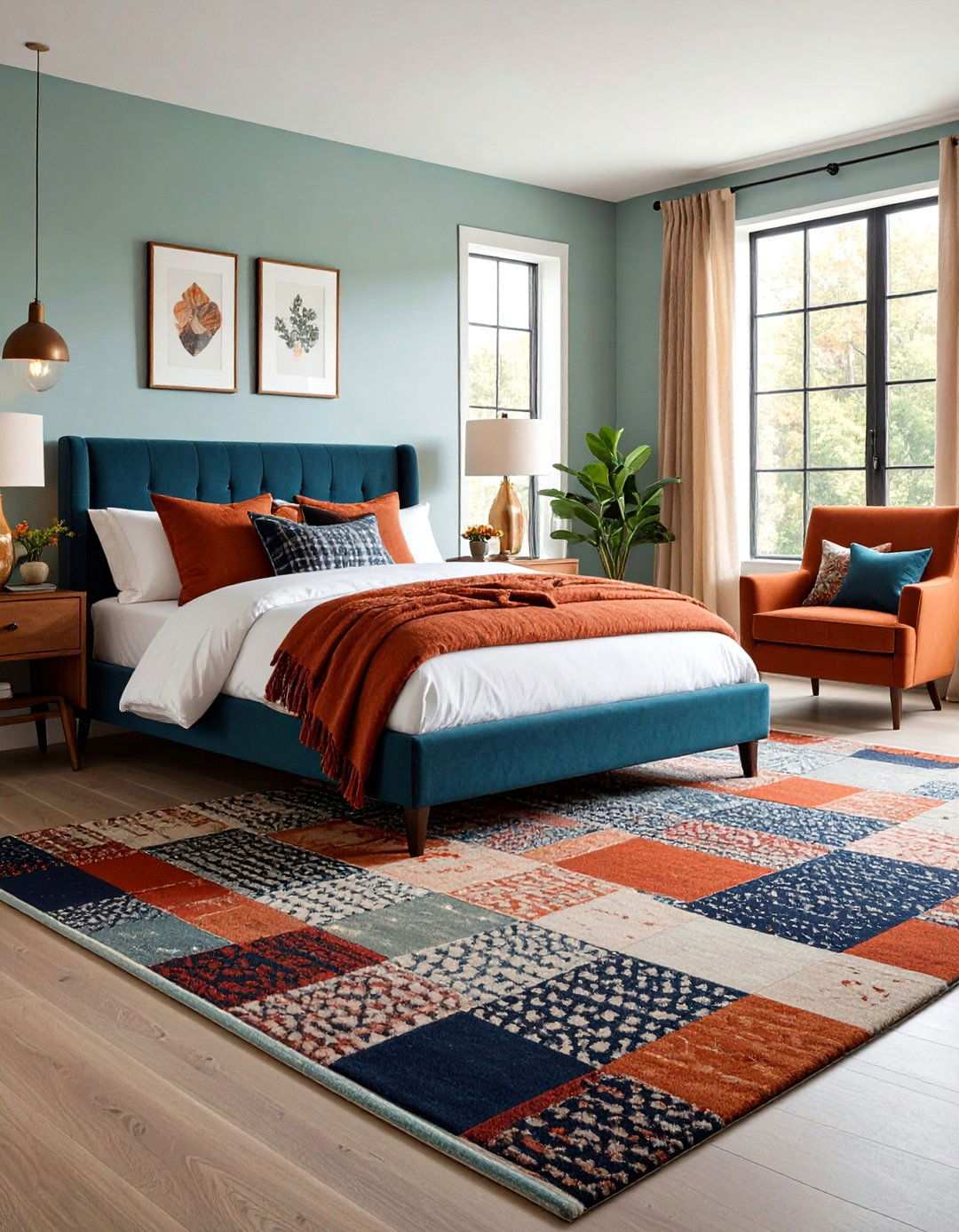 Bold Patterned Carpet Revival - 20 Bedroom Carpet Ideas