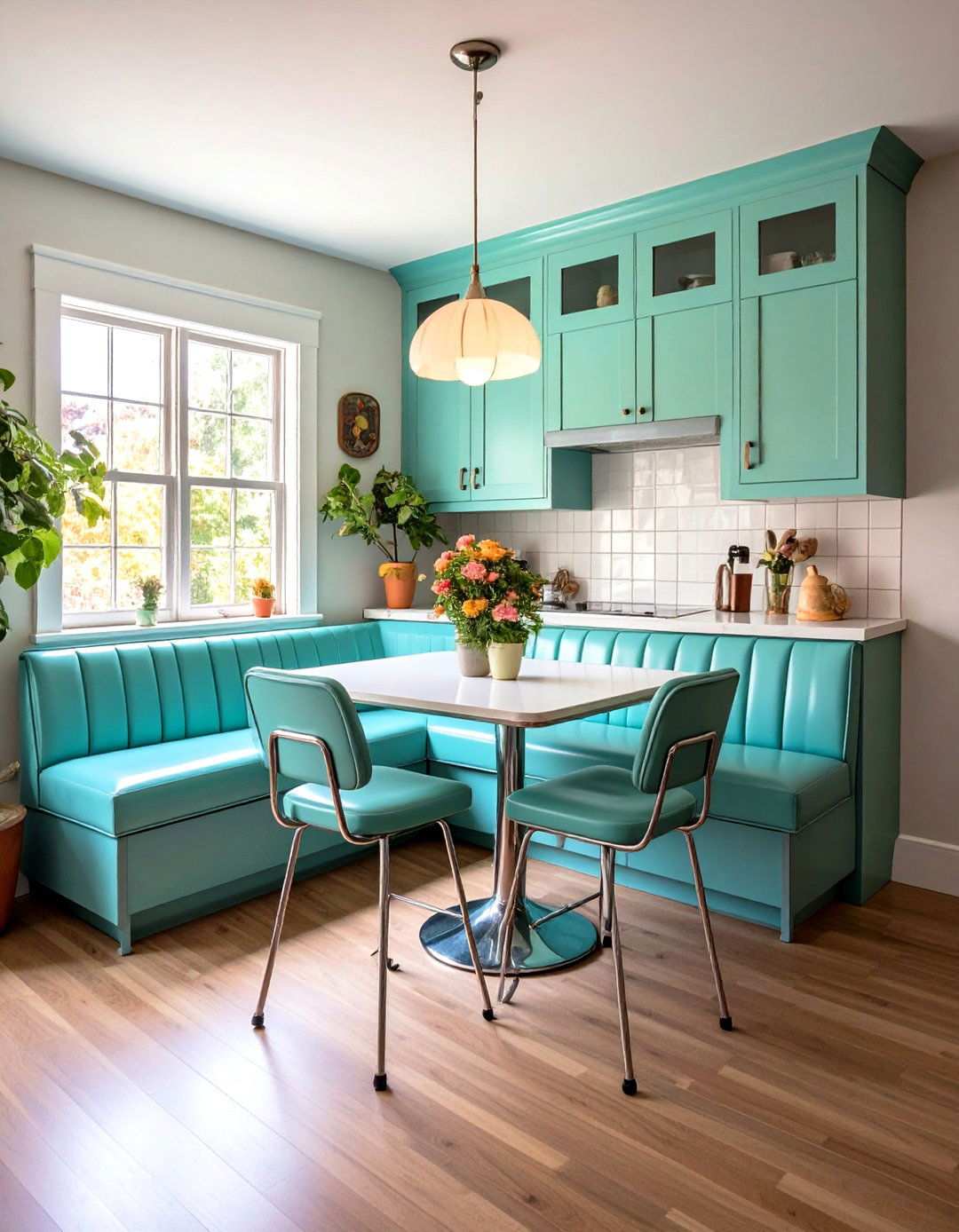 Breakfast Nook Dining Areas - 20 1950s Kitchen Ideas