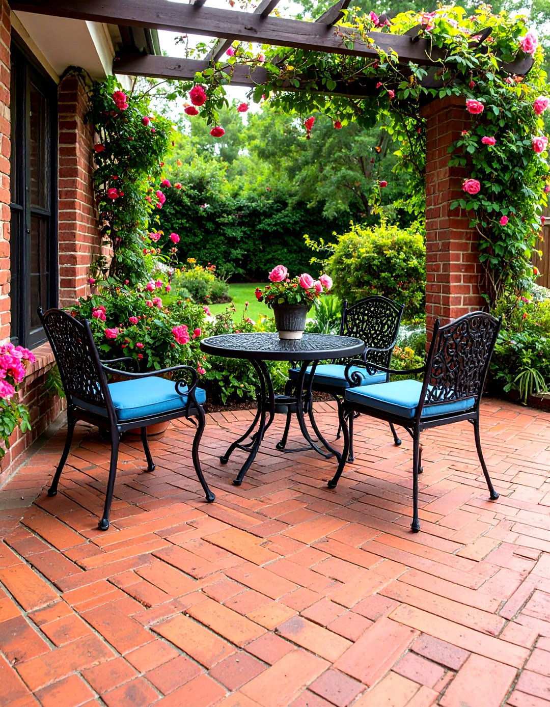 Brick Patio Traditional Charm - 20 Backyard Patio Ideas