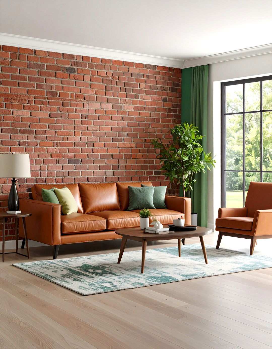 Brick Veneer Basement Accent Wall Delivers Urban Loft Vibes - 20 Basement Accent Wall Ideas