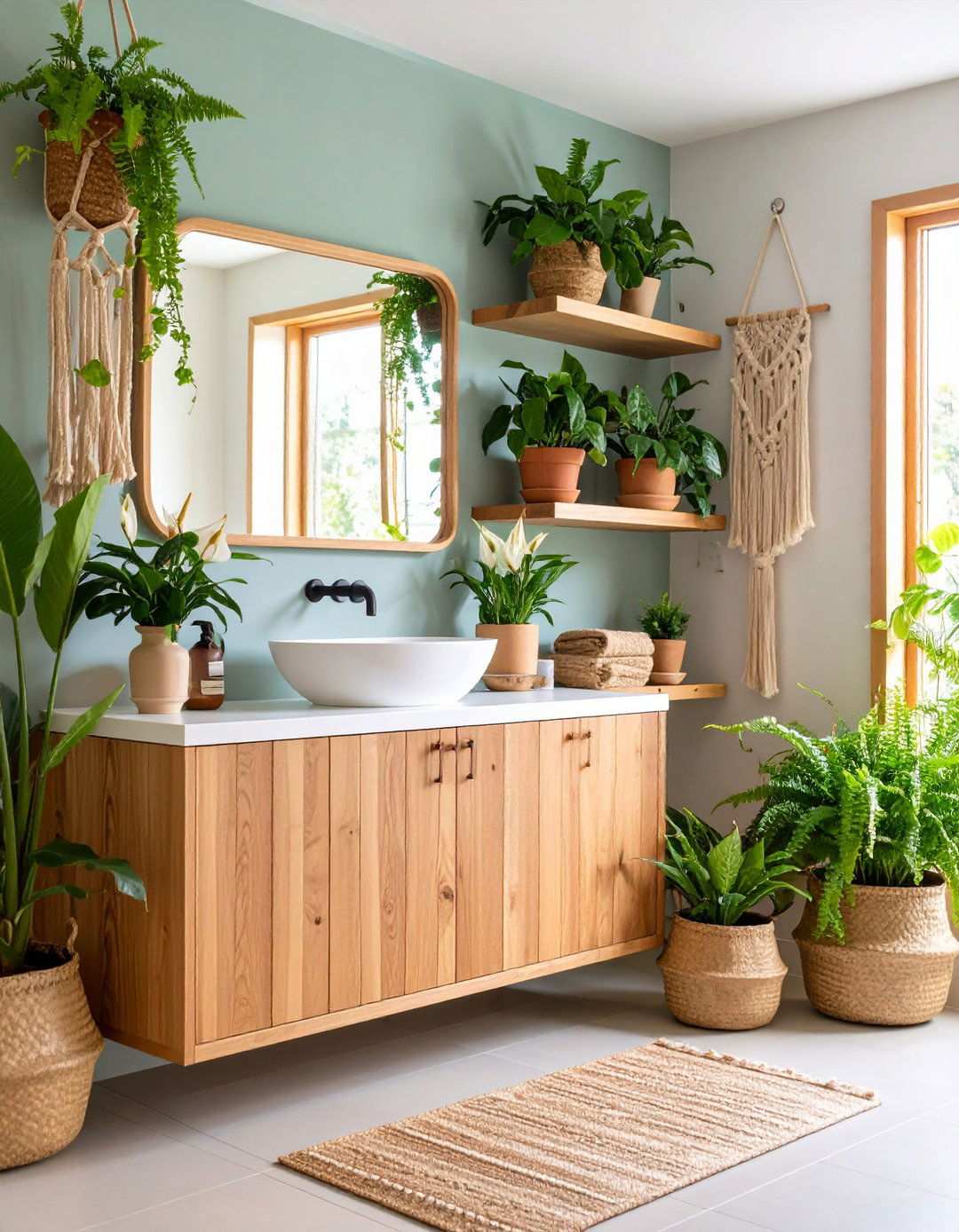 Bring the Outdoors In with Humidity Loving Plants - 20 Bathroom Remodel Ideas