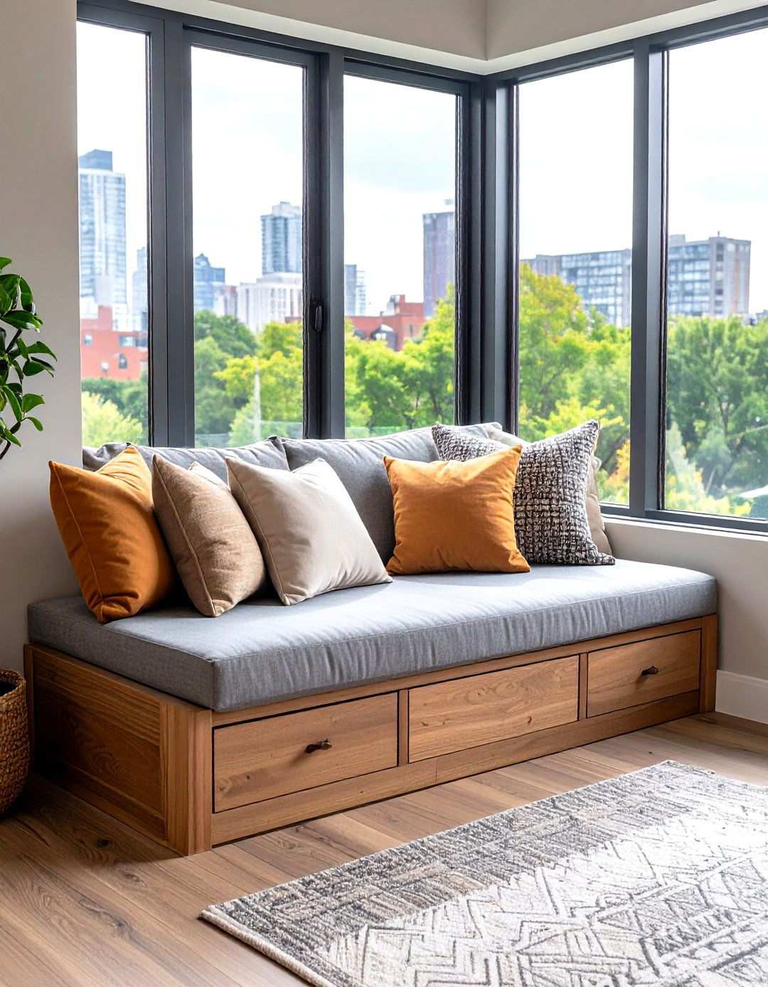 Built In Seating Solutions for Small Living Room Efficiency - 20 Apartment Small Living Room Ideas