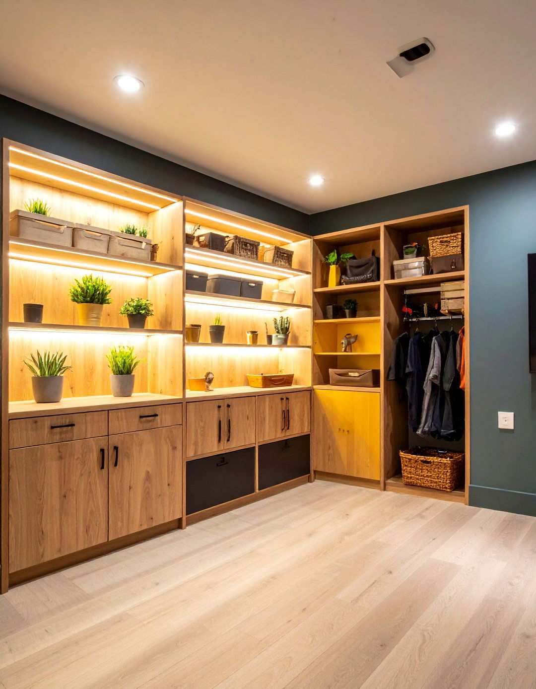 Built in Storage Basement Wall Solutions - 20 Basement Wall Ideas