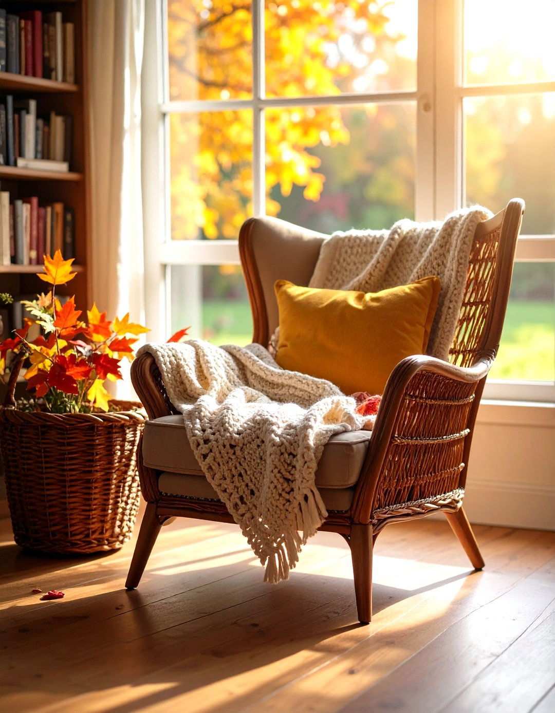 Butterfly Chair Reading Nook - 20 90s Bedroom Decor Ideas