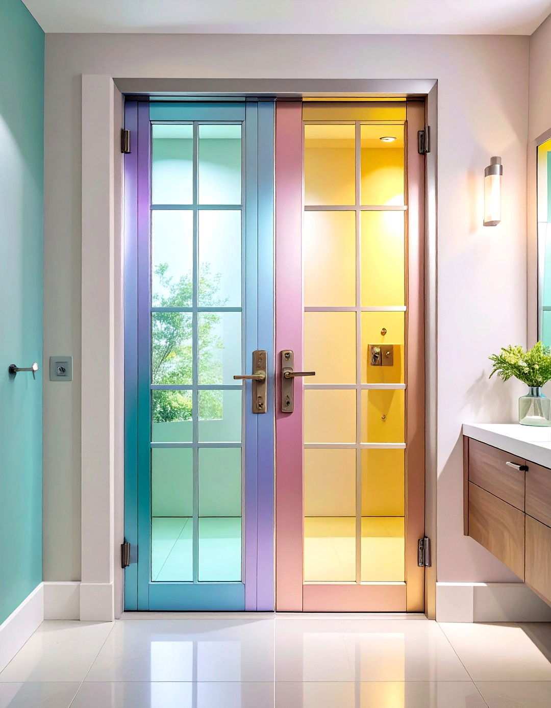 Cafe Style Saloon Bathroom Door - 20 Bathroom Door Ideas