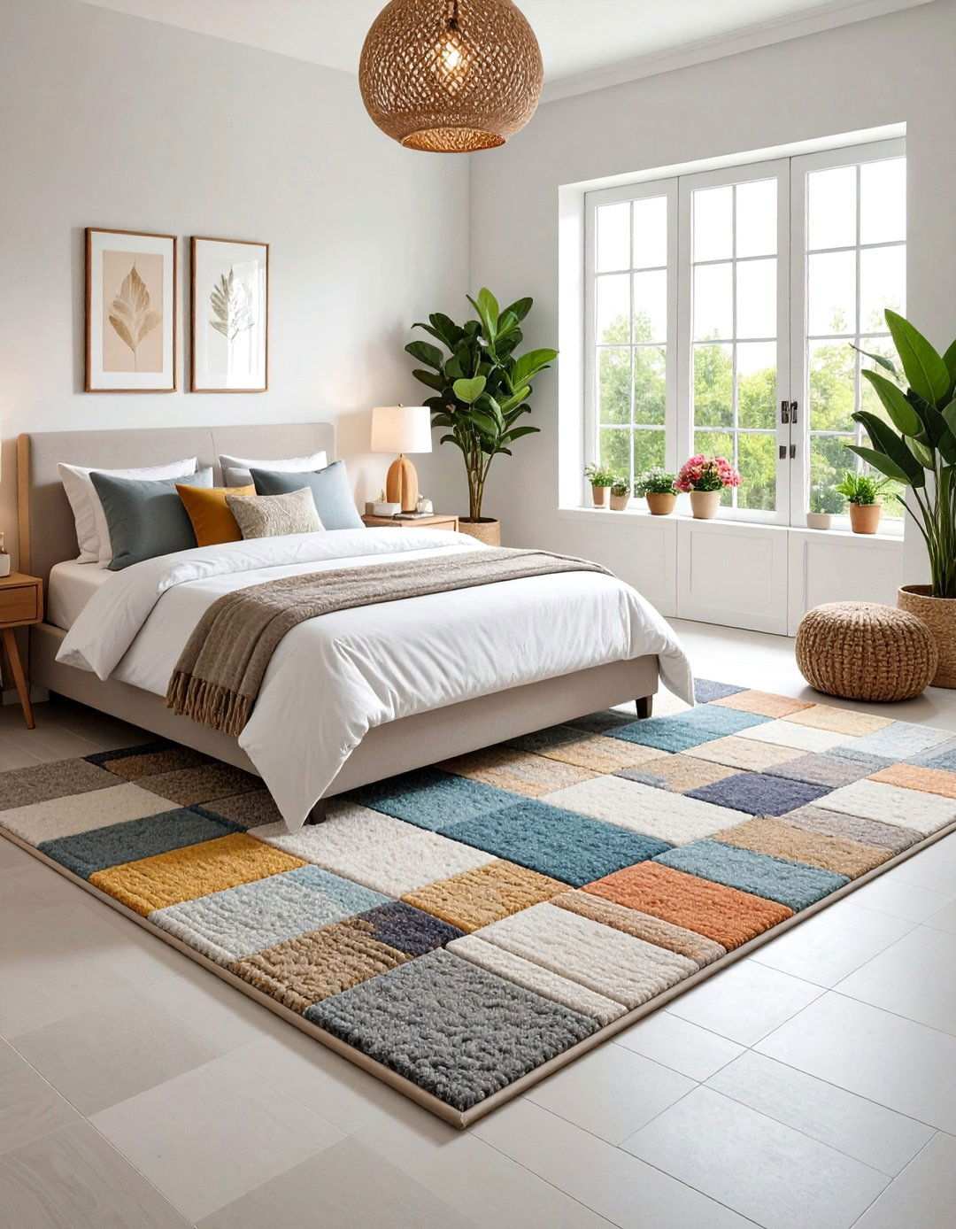 Carpet Tiles for Custom Layouts - 20 Bedroom Carpet Ideas