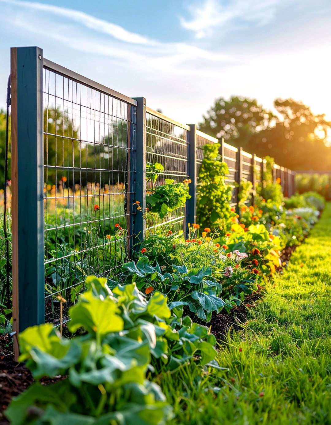 Cattle Panel Fence - 20 Vegetable Garden Fence Ideas