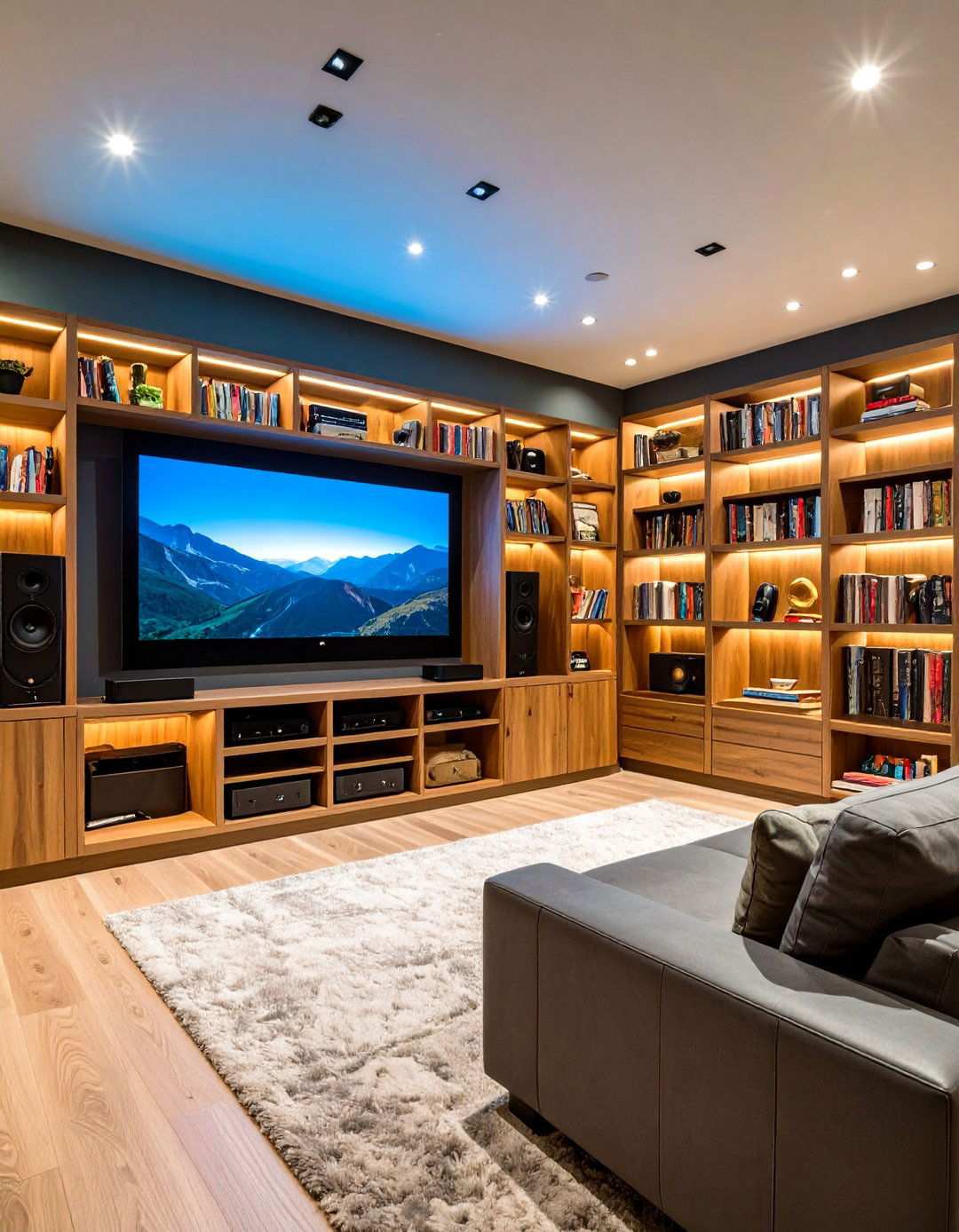 CD Storage in Entertainment Center Integration for Seamless Organization - 20 Cd Storage Ideas