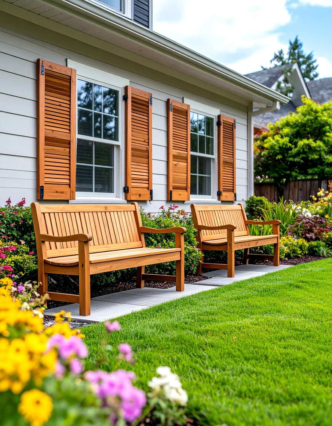 Cedar Shutters Animate a Modern Black Farmhouse - 20 Black House With Cedar Accents