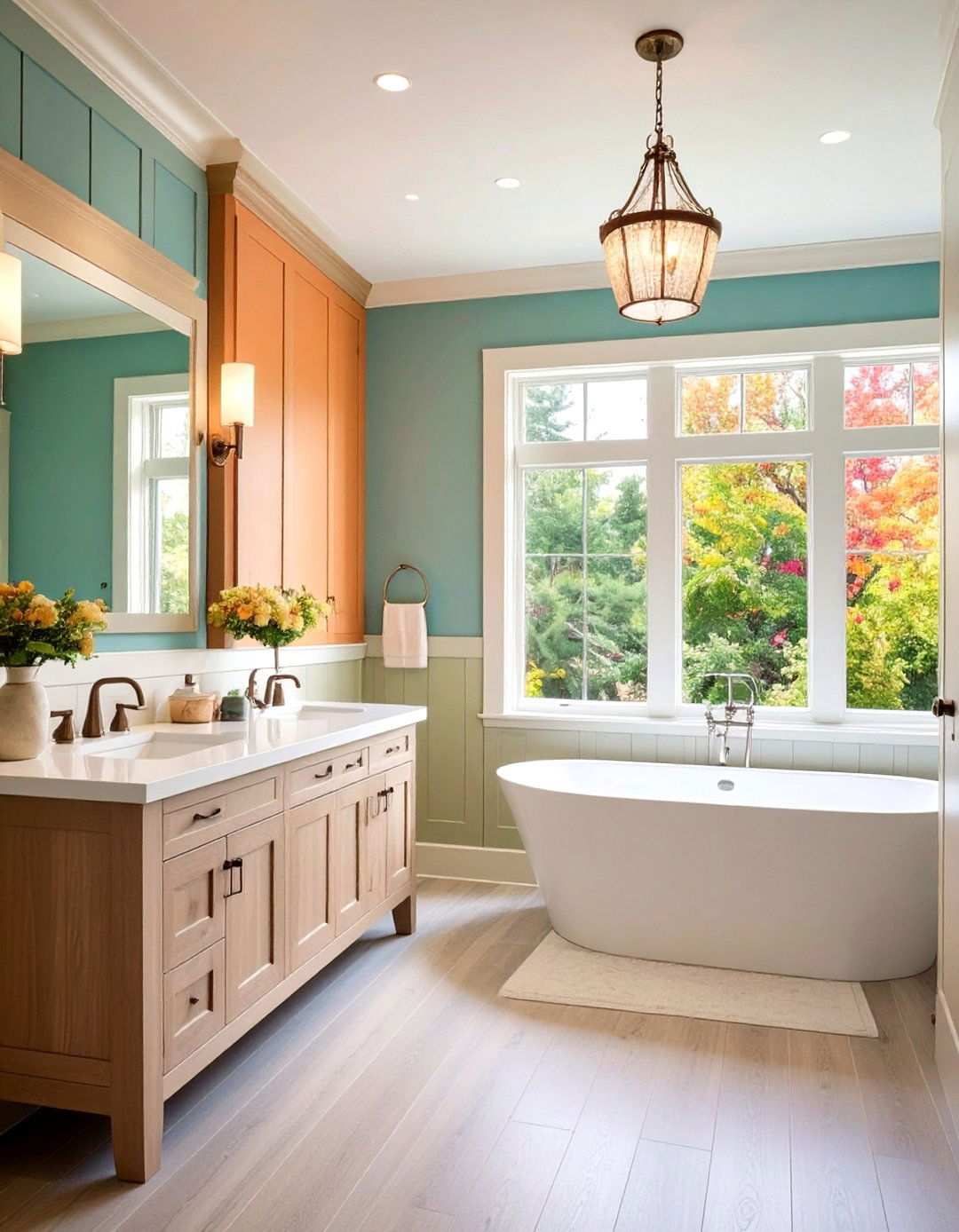 Ceiling Height Bathroom Wainscoting Drama - 20 Bathroom Wainscoting Ideas