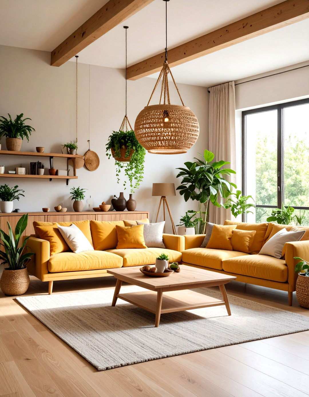 Ceiling Mounted Storage for Apartment Living Room Organization - 20 Apartment Small Living Room Ideas