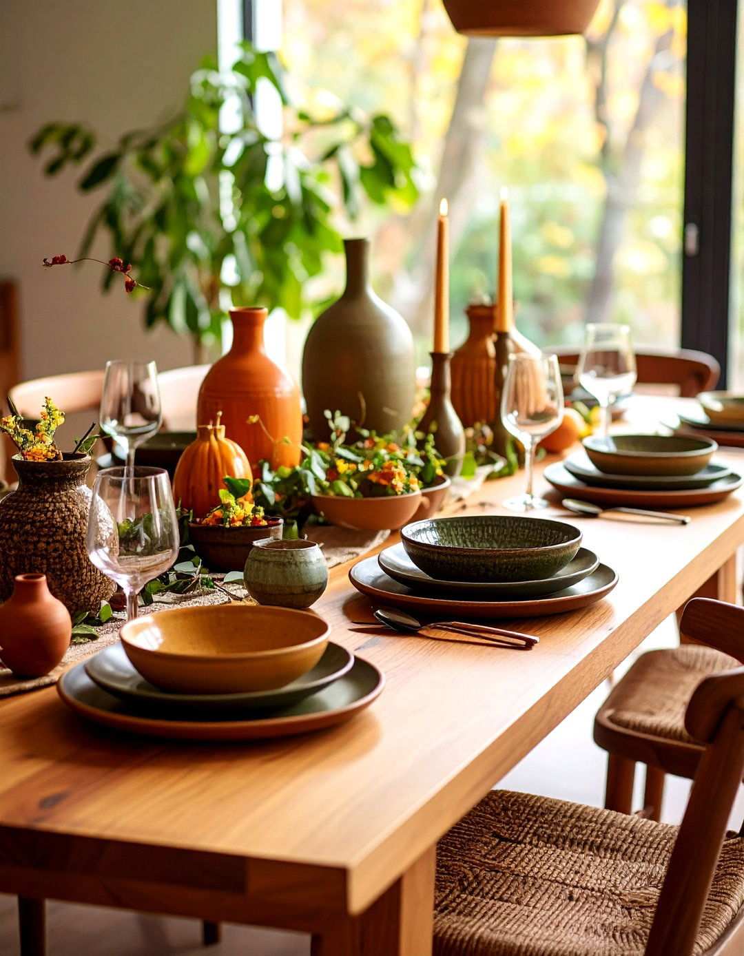 Ceramic and Stoneware Dining Accessories for Earthy s Appeal - 20 70s Dining Room Design Ideas