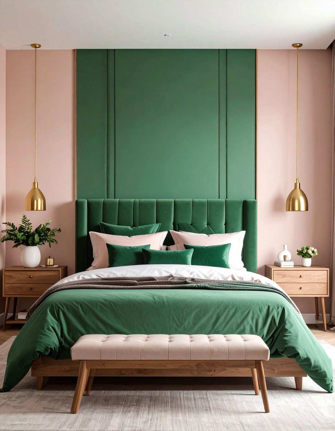 Charcoal Black and Warm Taupe Bedroom Painting Contrast - 20 Bedroom Painting Ideas With Two Colors