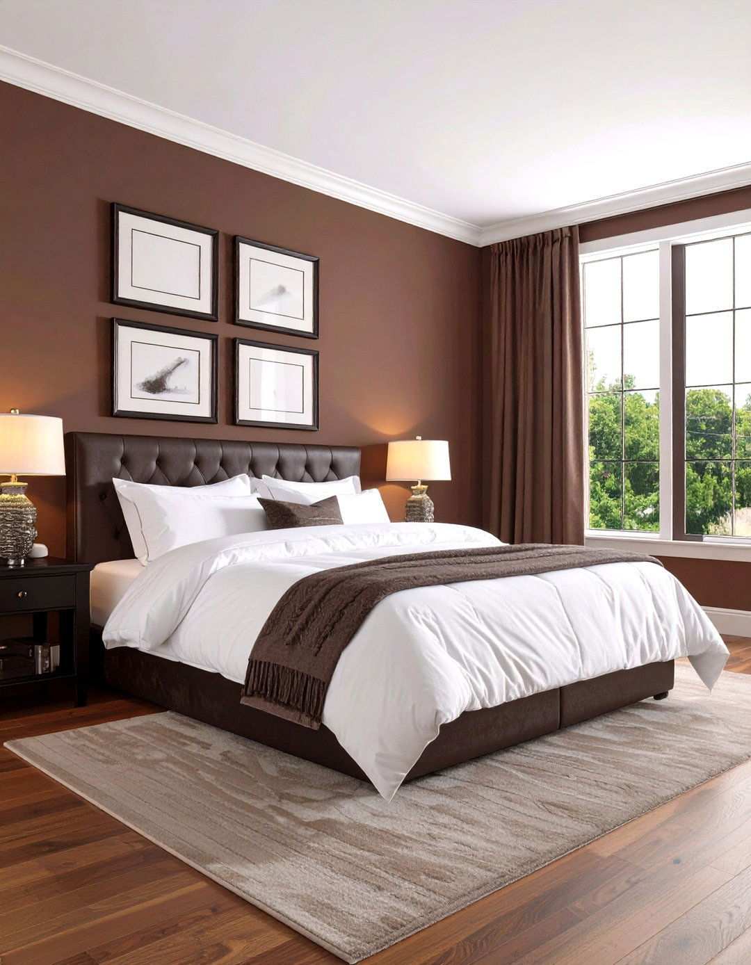Chocolate Brown Bedroom Paint Color Creating a Cocoon - 20 Bedroom Paint Colors