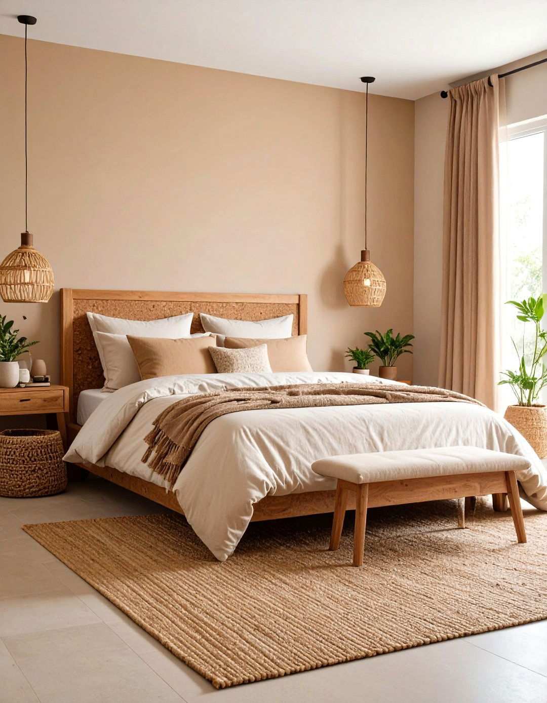 Choose Sustainable Materials for an Eco Chic Beige Bedroom - 20 Beige Bedroom Ideas