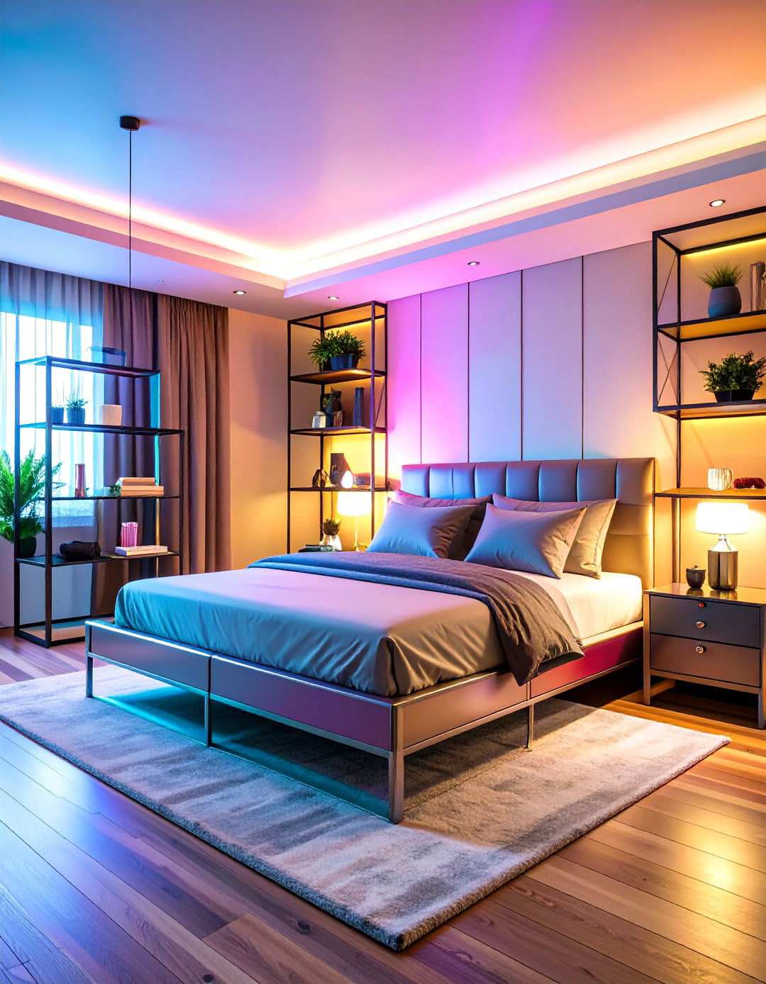 Chrome and Glass Bedroom Combinations - 20 80s Bedroom Ideas