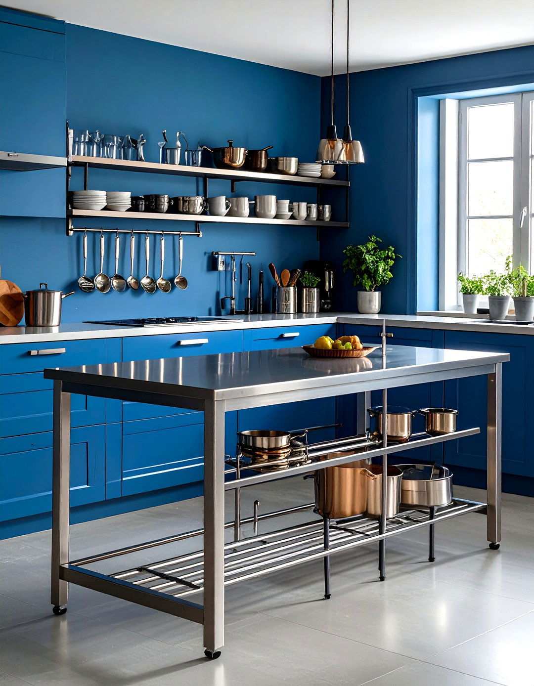 Chrome Edge Industrial Touch Kitchen - 20 70s Kitchen Ideas