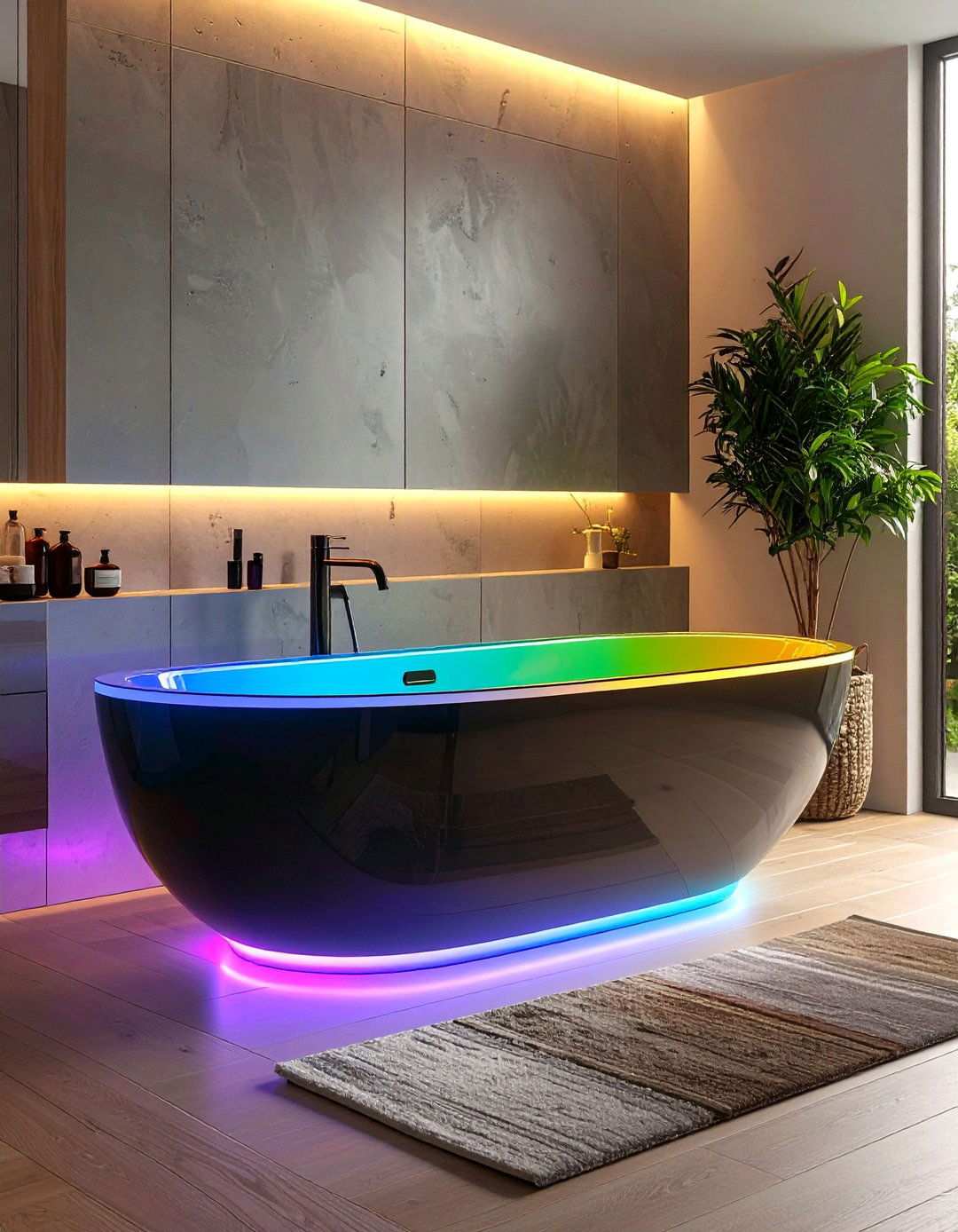 Chromotherapy Bathtub for Mood Management - 20 Bathtub Ideas