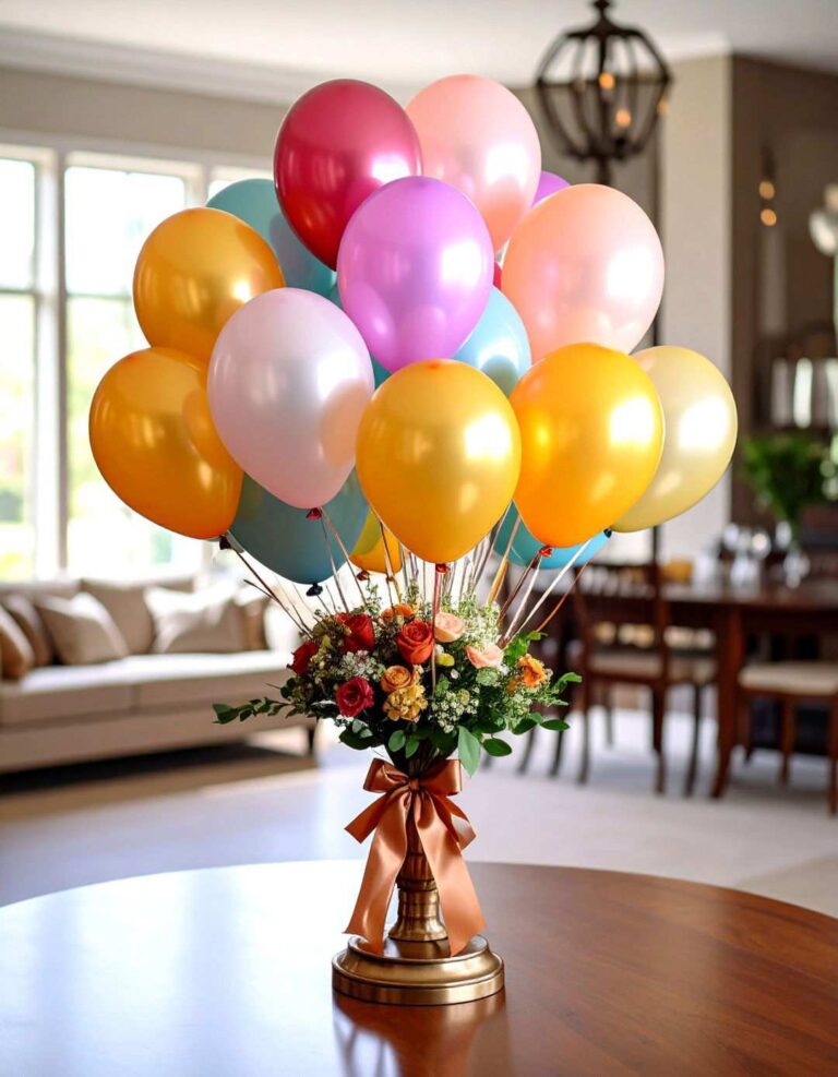 Classic Balloon Bouquet Centerpieces - 20 Balloon Centerpiece Ideas