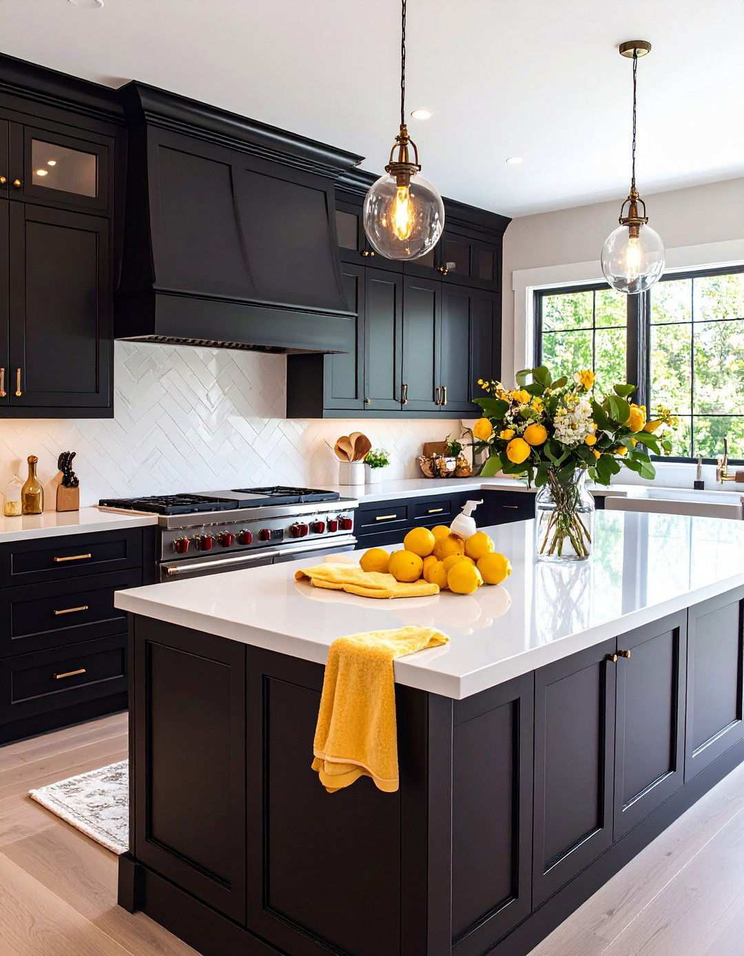 Cleaning and Care Tips for Black Kitchen Cabinets - 20 Black Kitchen Cabinets With White Countertops