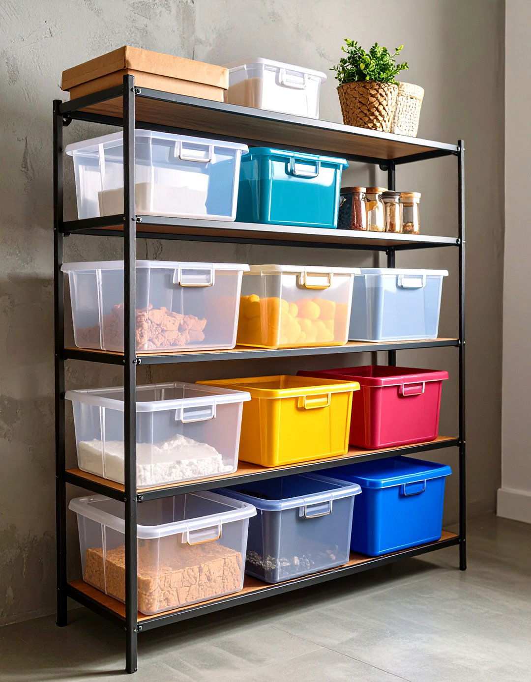 Clear Basement Storage Bins - 20 Basement Storage Ideas