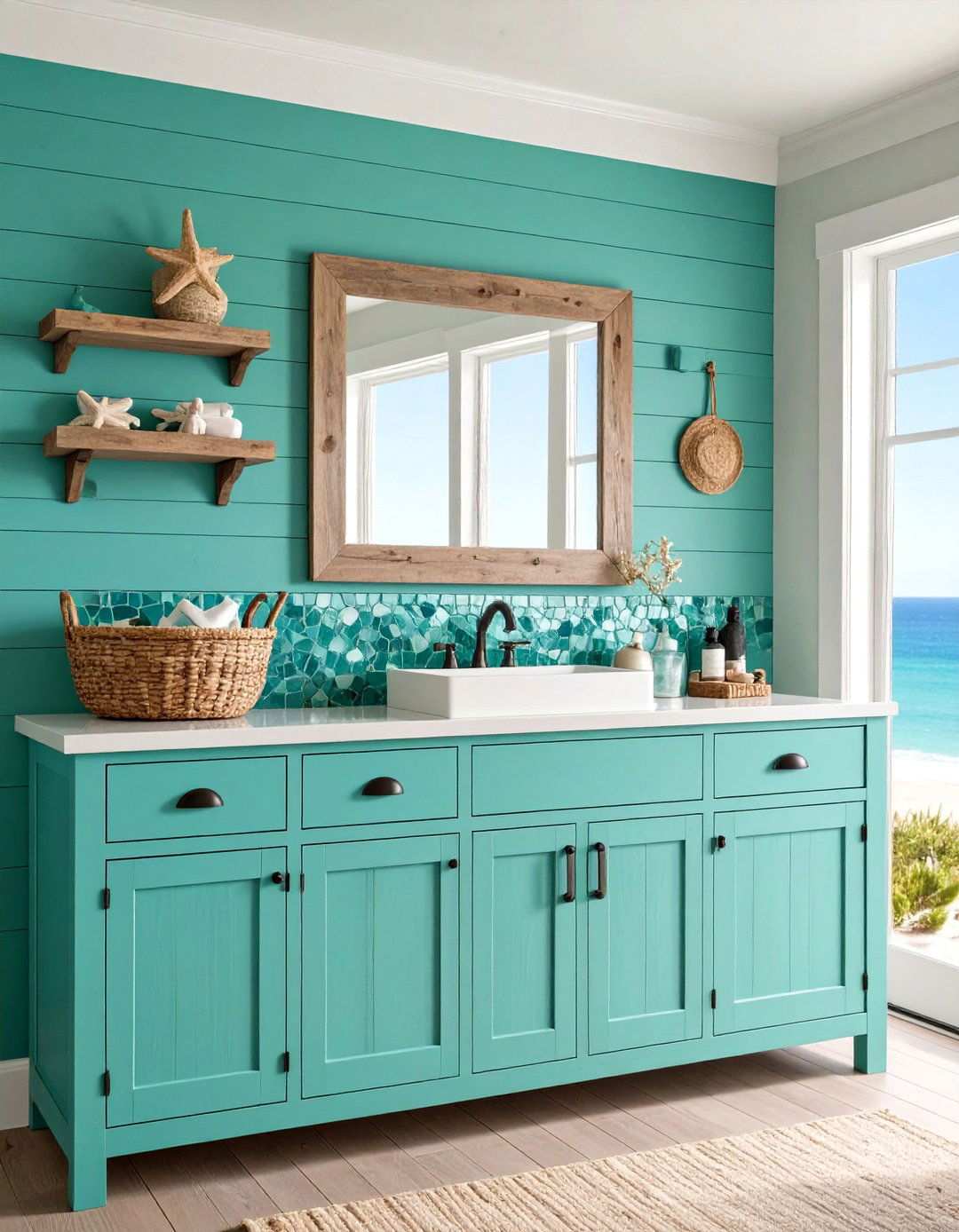 Coastal Bathroom Serenity - 20 Aesthetic Bathroom Ideas