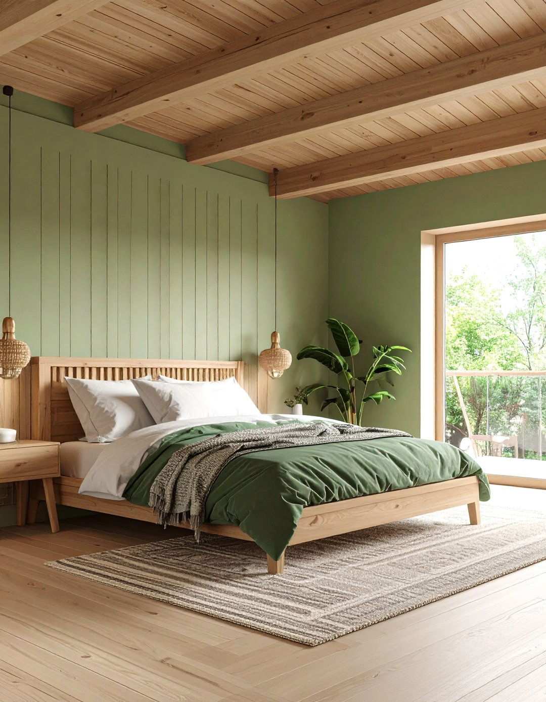 Color Blocked Bedroom Ceilings - 20 Bedroom Interior Design Ideas