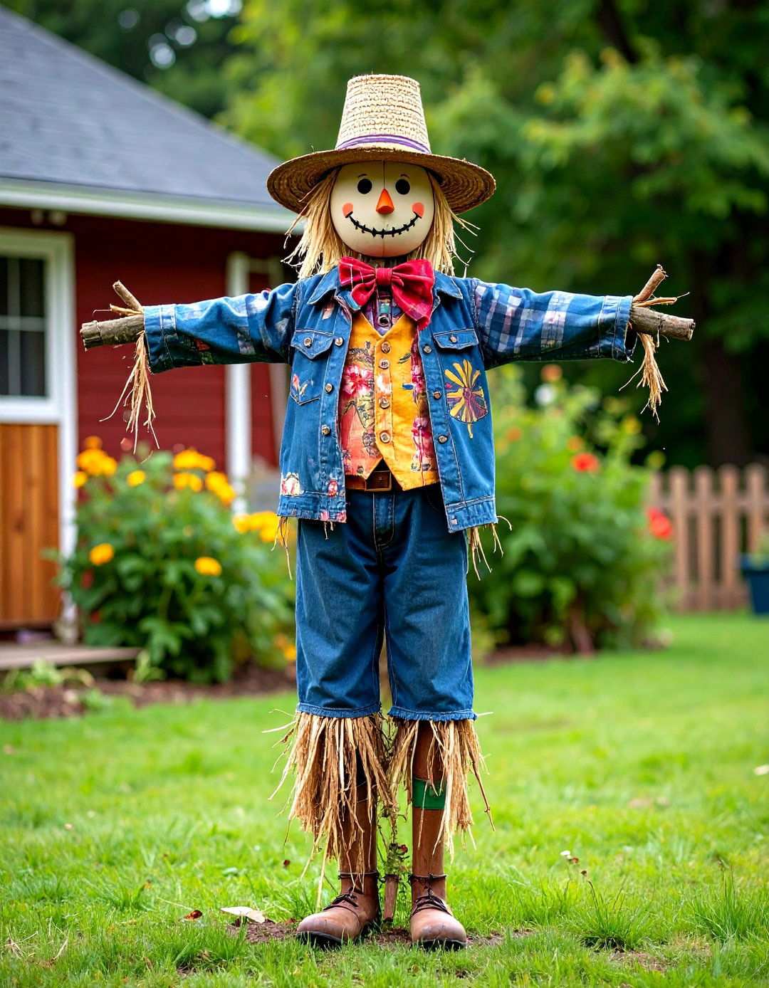 Community H Team Build Scarecrow - 20 Garden Scarecrow Ideas