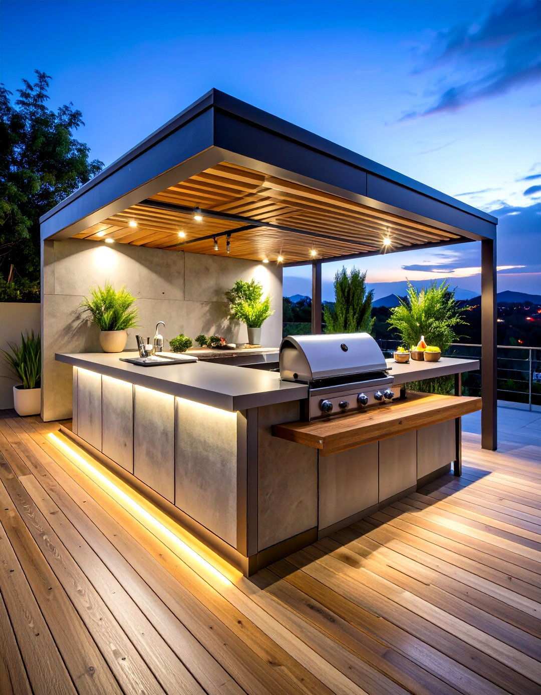 Compact Balcony Ready BBQ Island - 20 Bbq Island Ideas