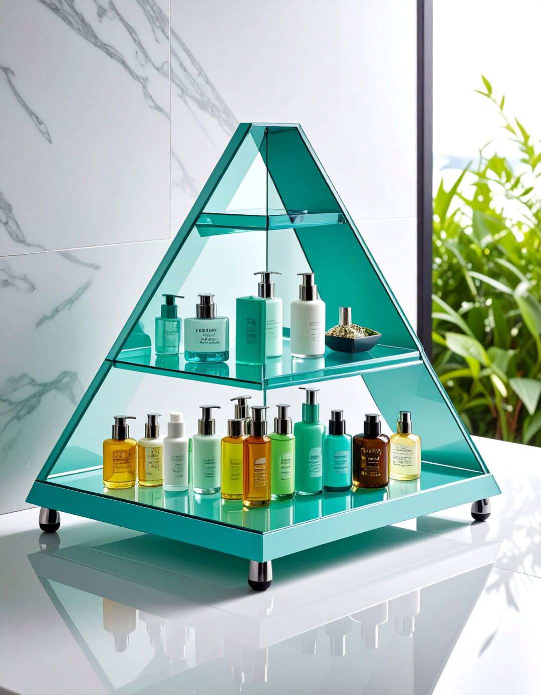 Compact Corner Bathroom Tray for Small Spaces - 20 Bathroom Tray Ideas